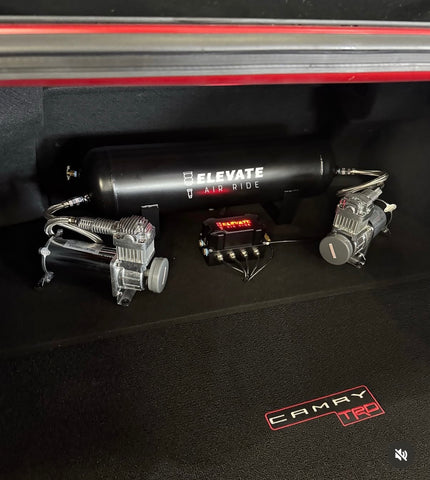 ELEVATE V2 air ride / Dual Compressor kit with air struts (email make and model )